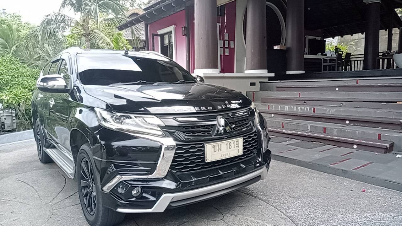 SUV at a pickup location